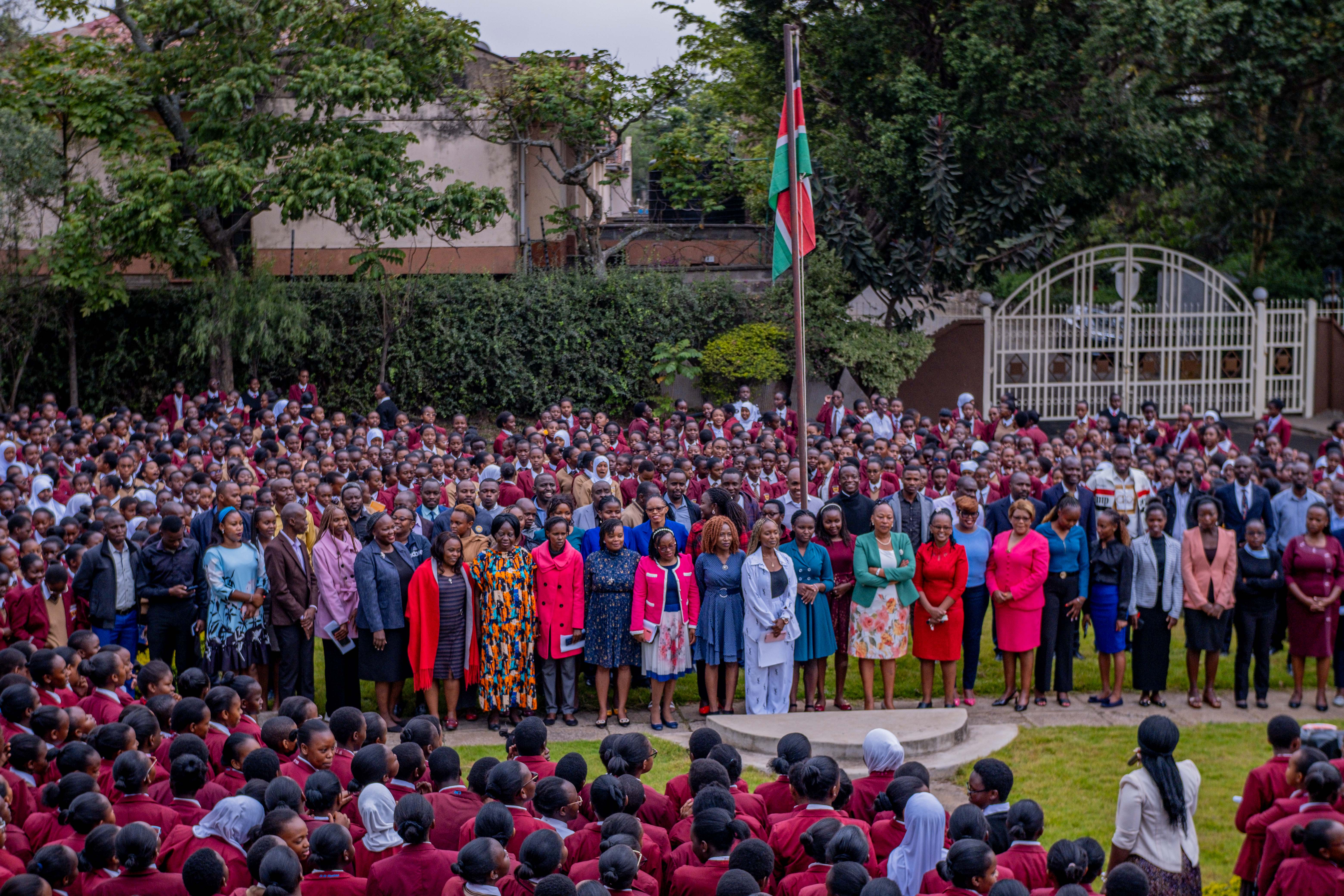 Students receiving instruction from a dedicated teacher